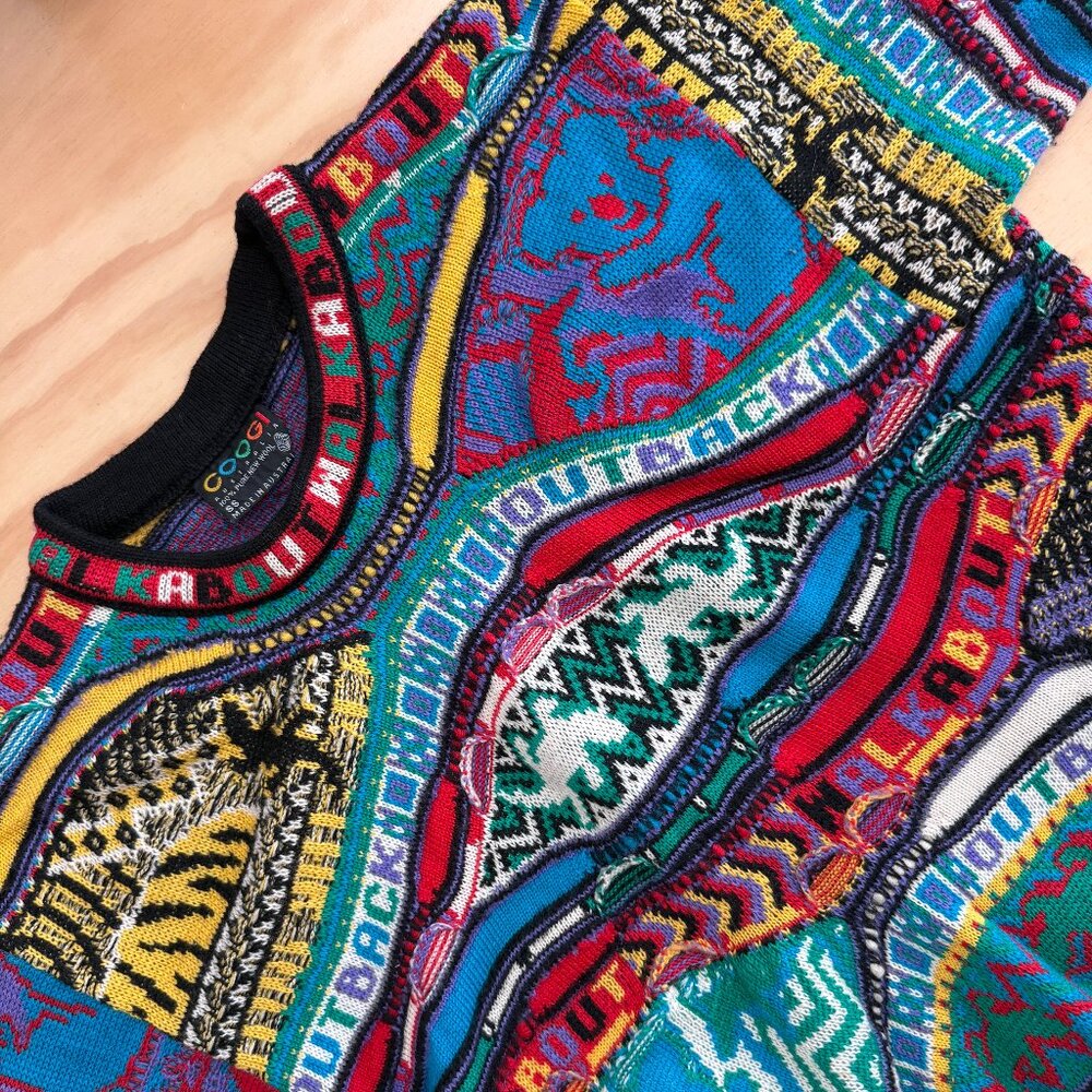 COOGI RARE PERFECT DEADSTOCK VINTAGE AUSTRALIA CREWNECK WOOL SWEATER